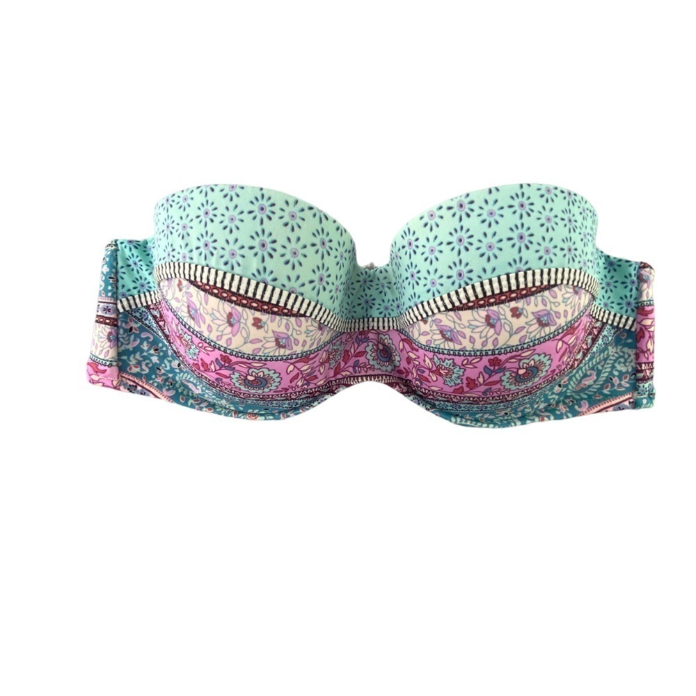 Shade Shore boho bandeau bikini top 36B
